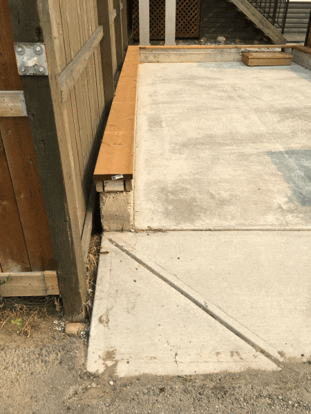 Garage Concrete Encroachment